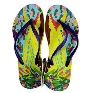 Flip Flops Women's 5/6 CROCODILE Beach Vacation Sandals Casual Shoe Rhino Flops